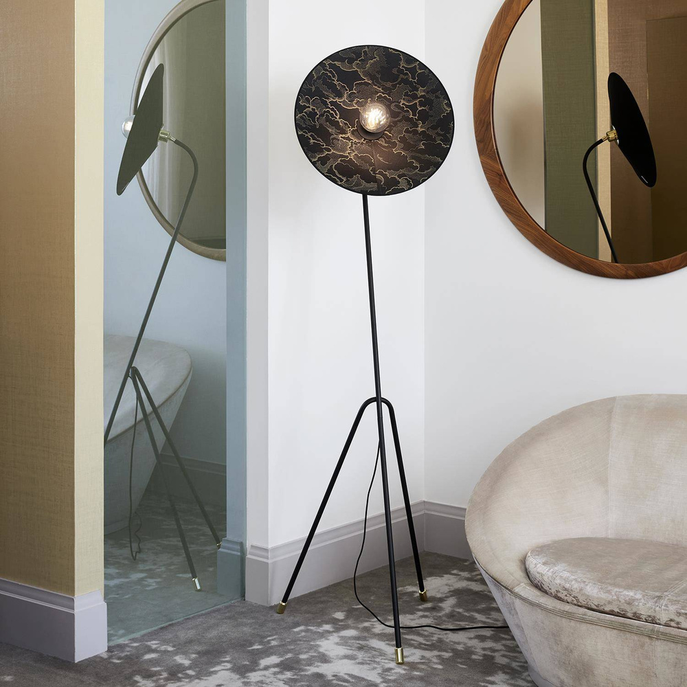 Market Set :: Lampa podłogowa Gatsby czarna wys. 180 cm