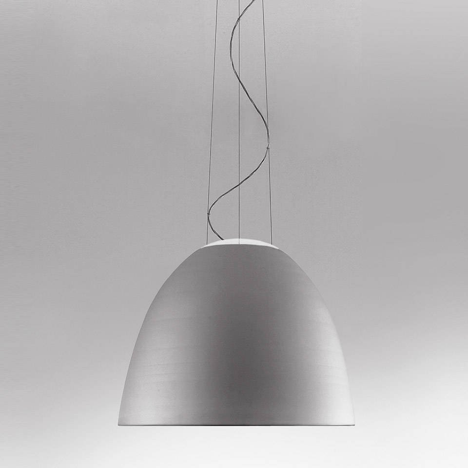 Artemide :: Pendant lamp Nur (halo) gray aluminum with shutter dia 55 cm
