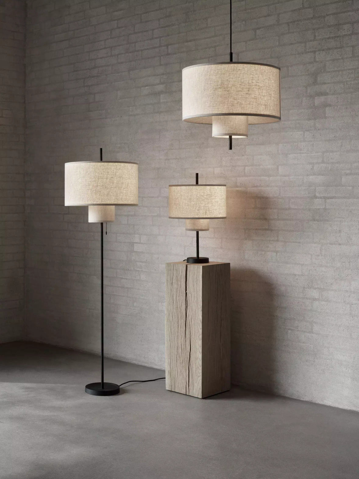 New Works :: Margin floor lamp beige height 143 cm