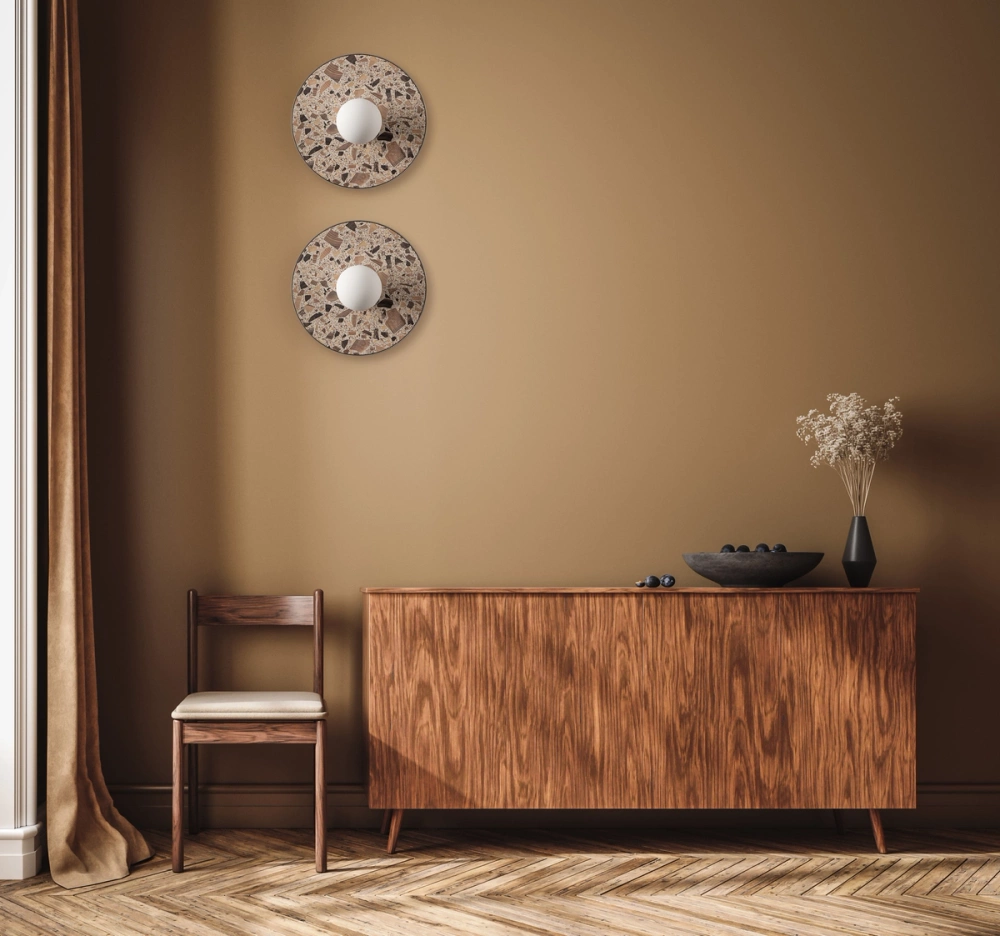 Kaspa :: Lampa ścienna / kinkiet Legra szer. 30 cm kremowa IP44