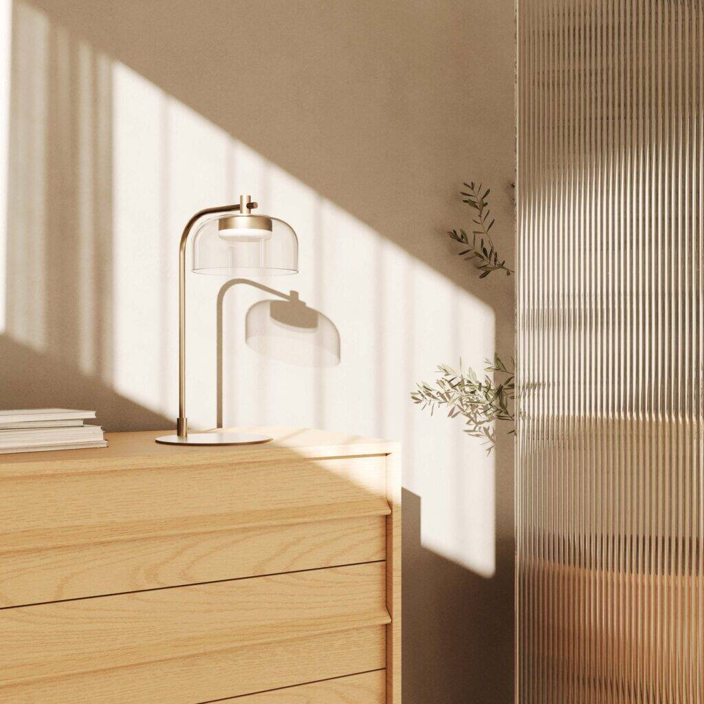 Aromas :: Ipon table lamp, gold, height 46 cm