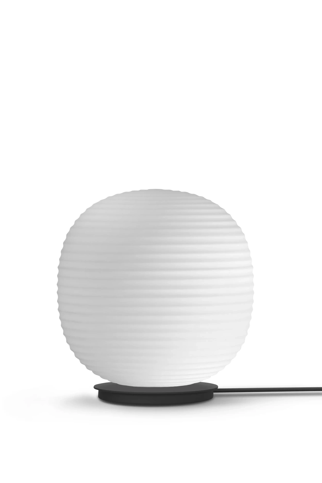 New Works :: Lampa stołowa / podłogowa Lantern Globe szklana biało-czarna wys. 42 cm