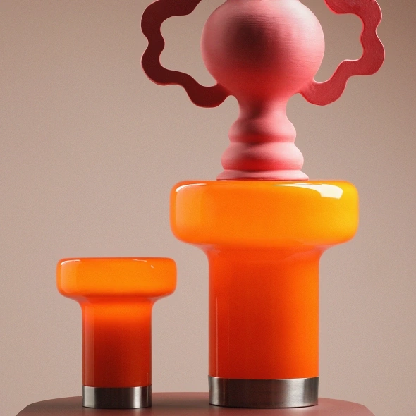 Artera :: Lampa stołowa Bonbon Orange rozm. M wys. 30 cm pomarańczowa