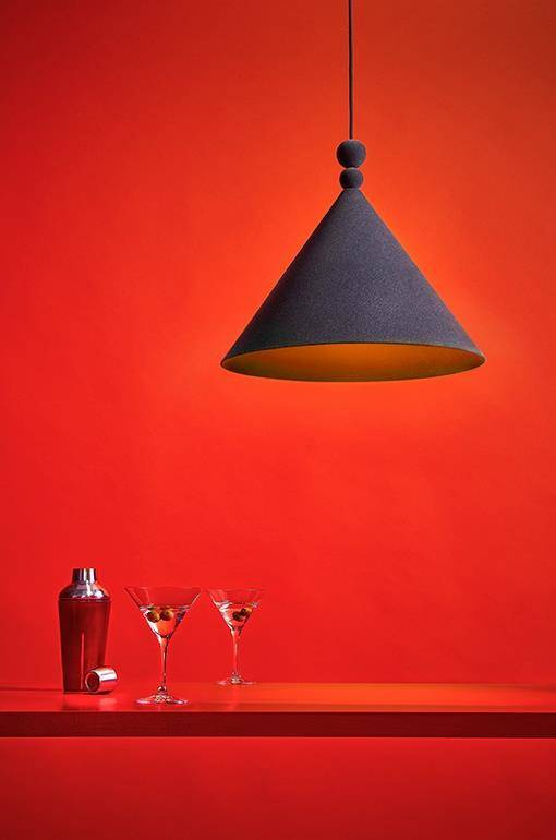 LOFTLIGHT :: Lampa wisząca Konko Velvet szara szer. 45 cm