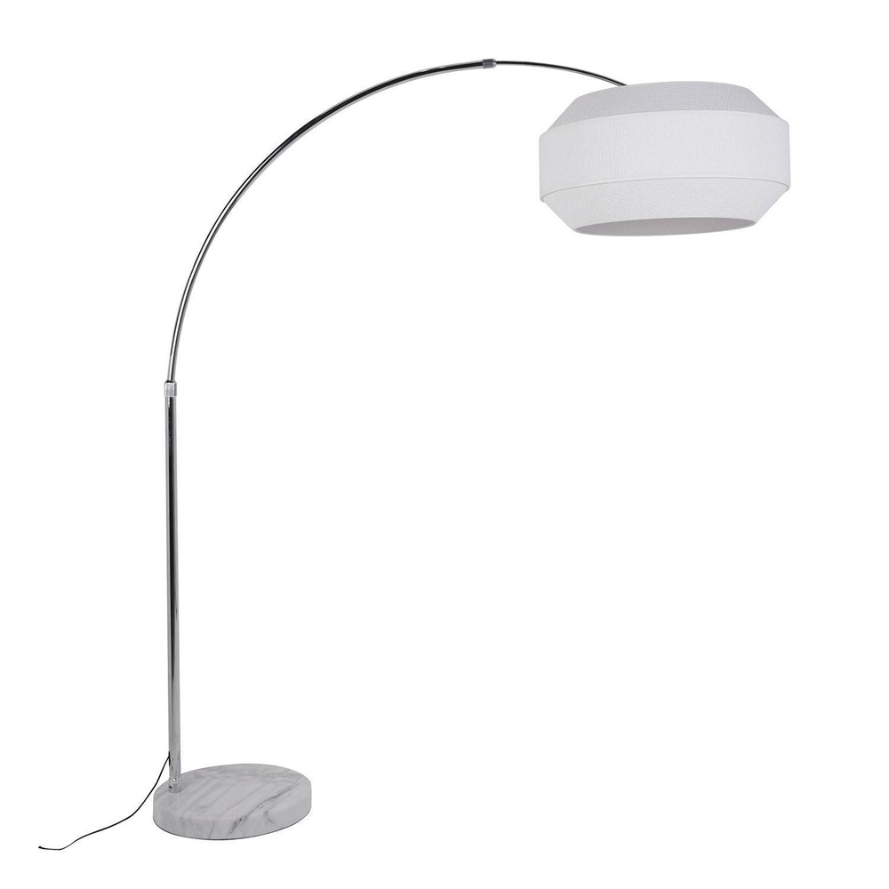 Market Set :: Cosiness floor lamp white and silver h. 225 cm
