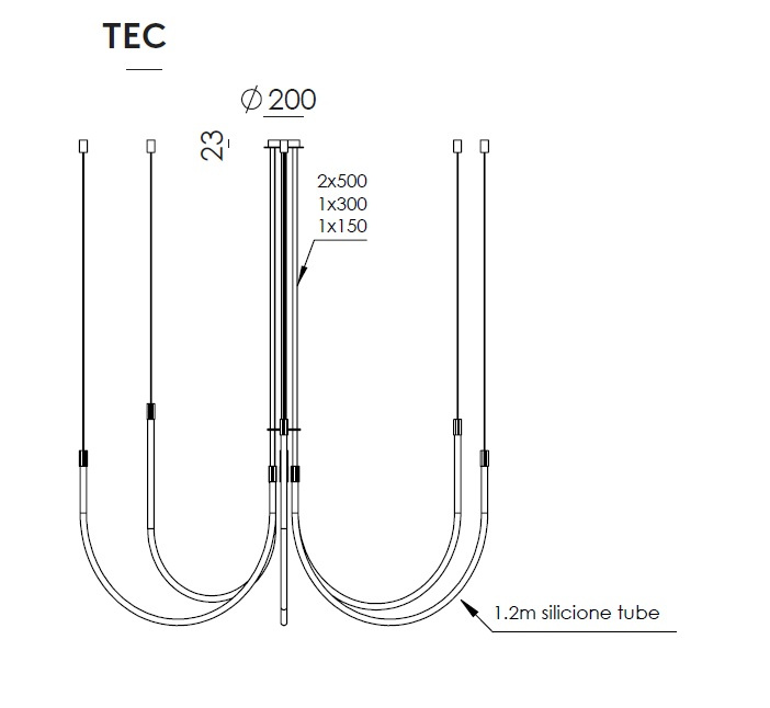 Aromas :: Cram 6 Kronleuchter Gold und Weiß