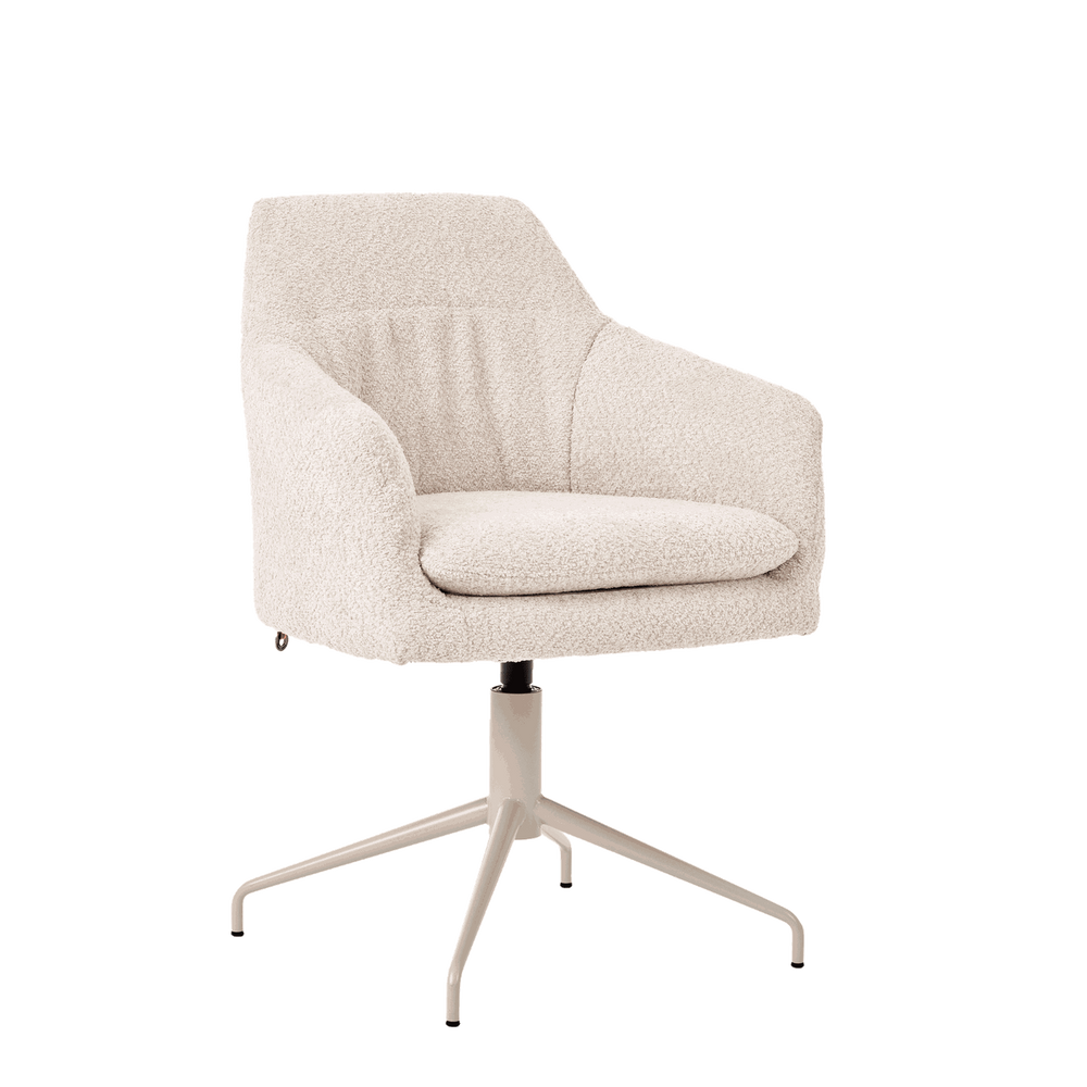 Mobitec :: Saga C08 swivel office chair with armrests, width 62 cm, beige