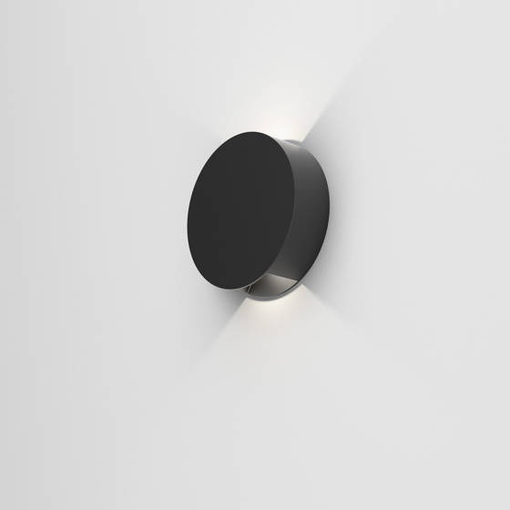 AQForm :: Ledpoint black wall lamp / outdoor sconce, diameter 11 cm