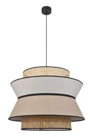 Market Set :: Hängelampe Leinen Singapour Gris Clair Durchmesser 58 cm