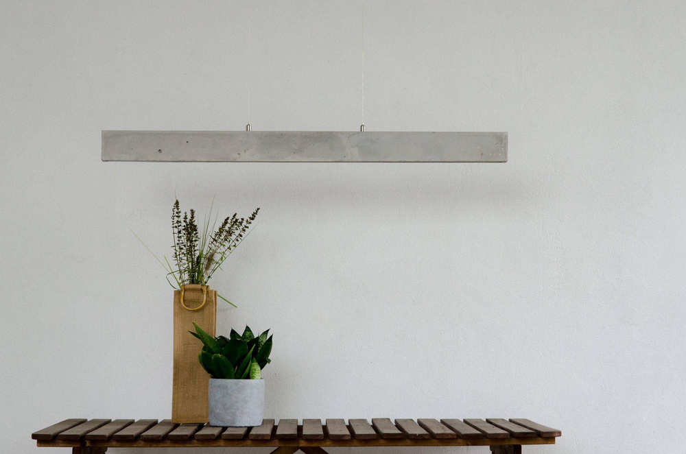 LOFTLIGHT :: Lampa wisząca Concrete Line szara szer. 106 cm