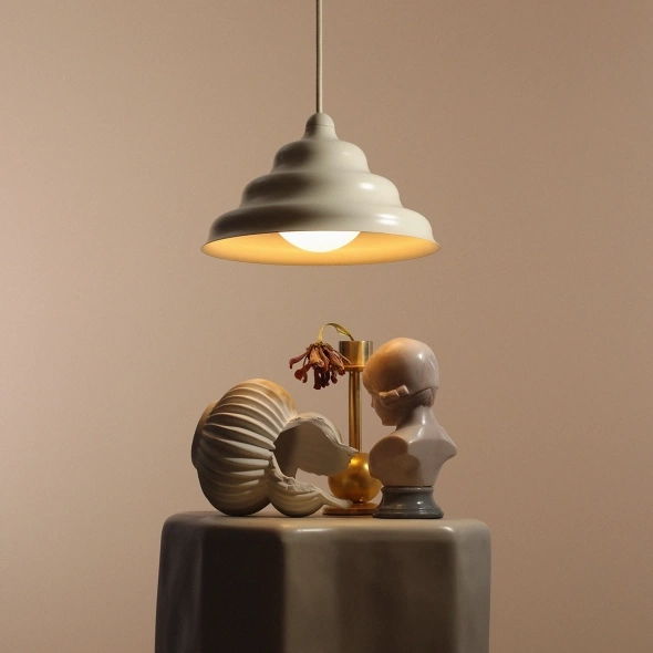 Artera :: Fala hanging lamp, light cream, size M, diameter 23 cm