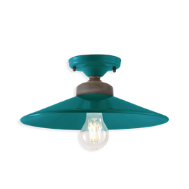 Ferroluce :: Colors turquoise ceiling lamp, diameter 30 cm