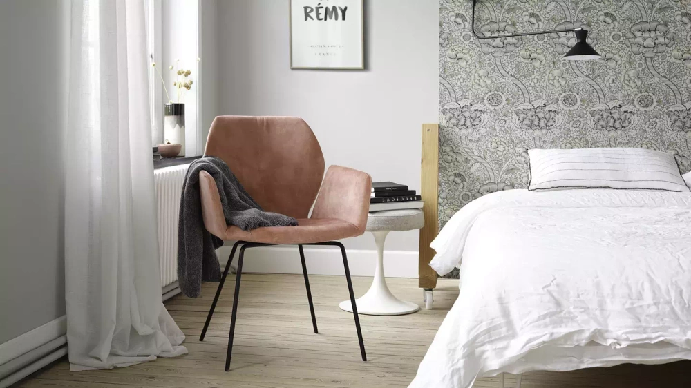 Mobitec :: Mood 95 gray upholstered chair with armrests, width 60 cm