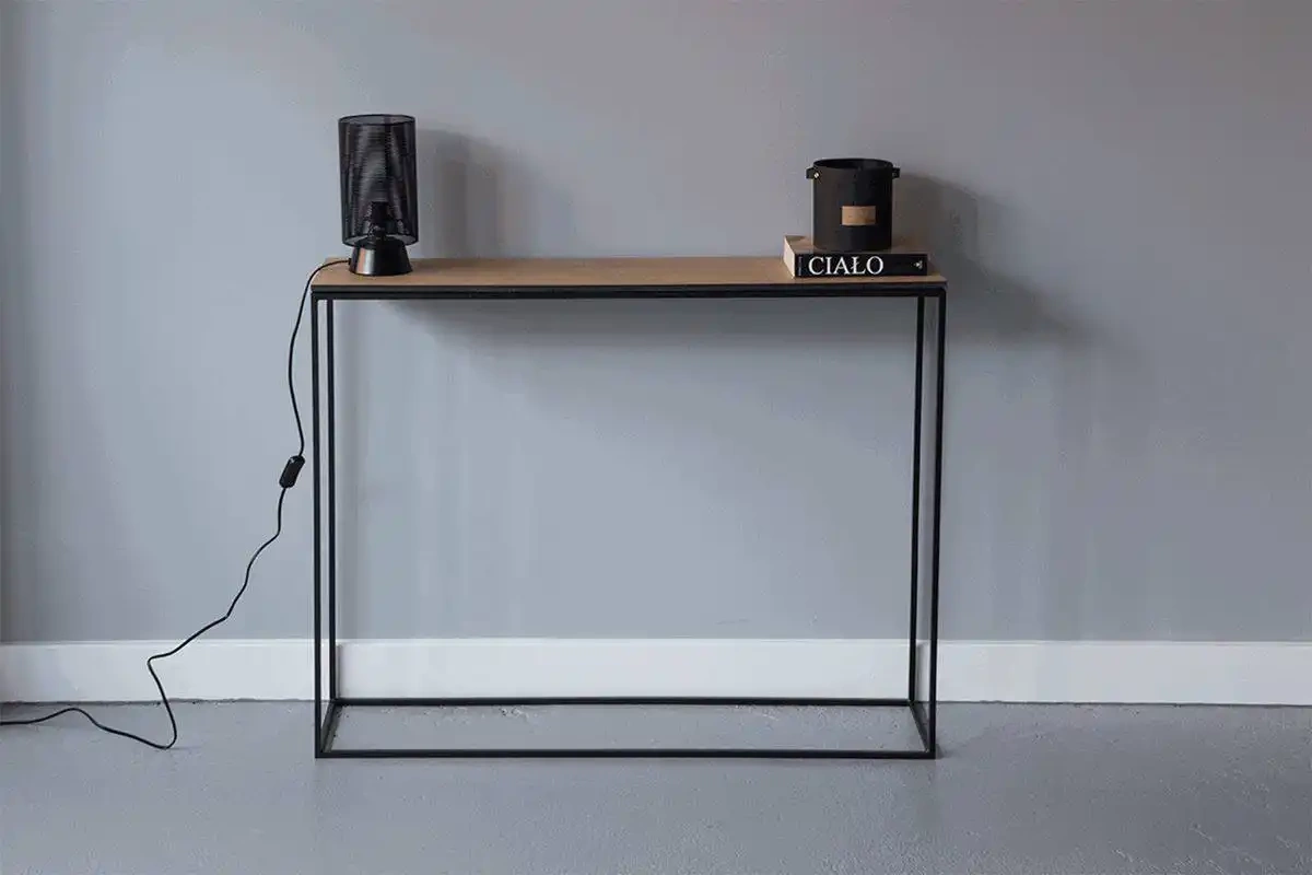 Nordifra :: Konsole aus Metall Stam 220 Amerikanische Walnuss Größe xl schwarz