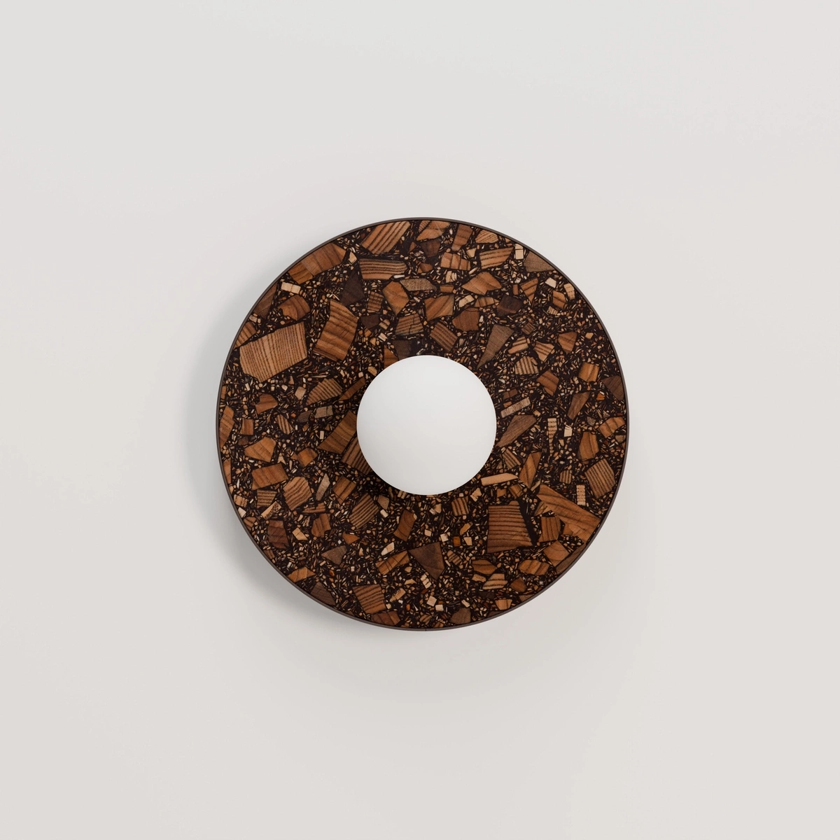 Kaspa :: Legra Wandleuchte / Wandleuchte, Breite 30 cm, dunkelbraun, IP44