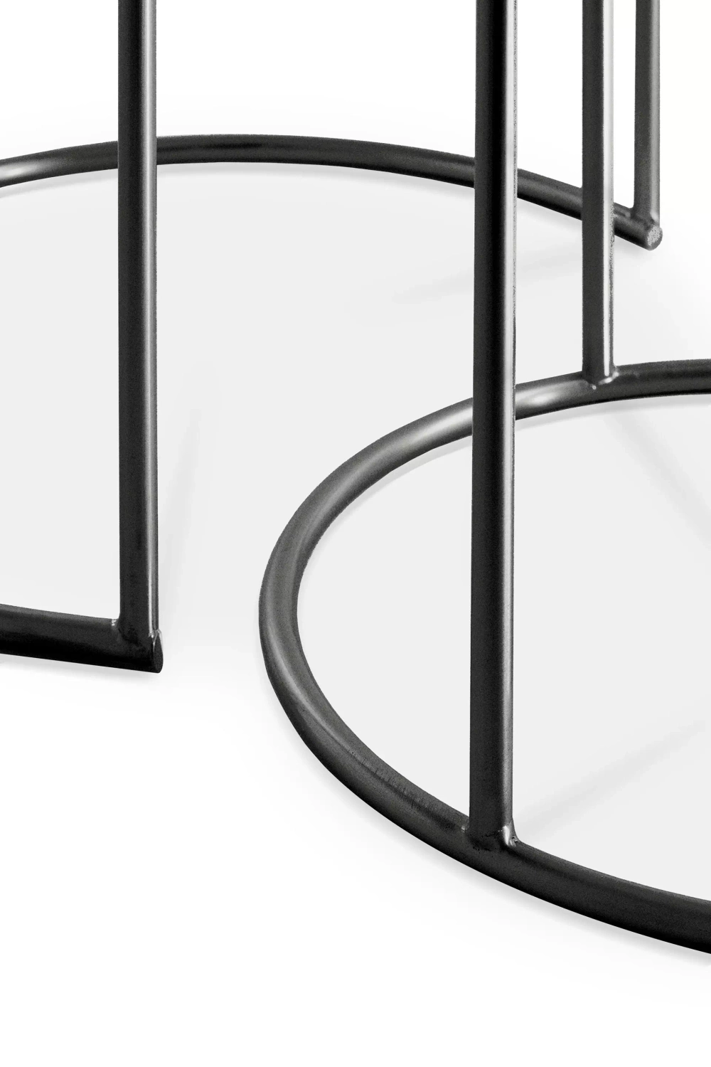 Ethnicraft :: Zestaw dwóch stolików Charcoal Nesting