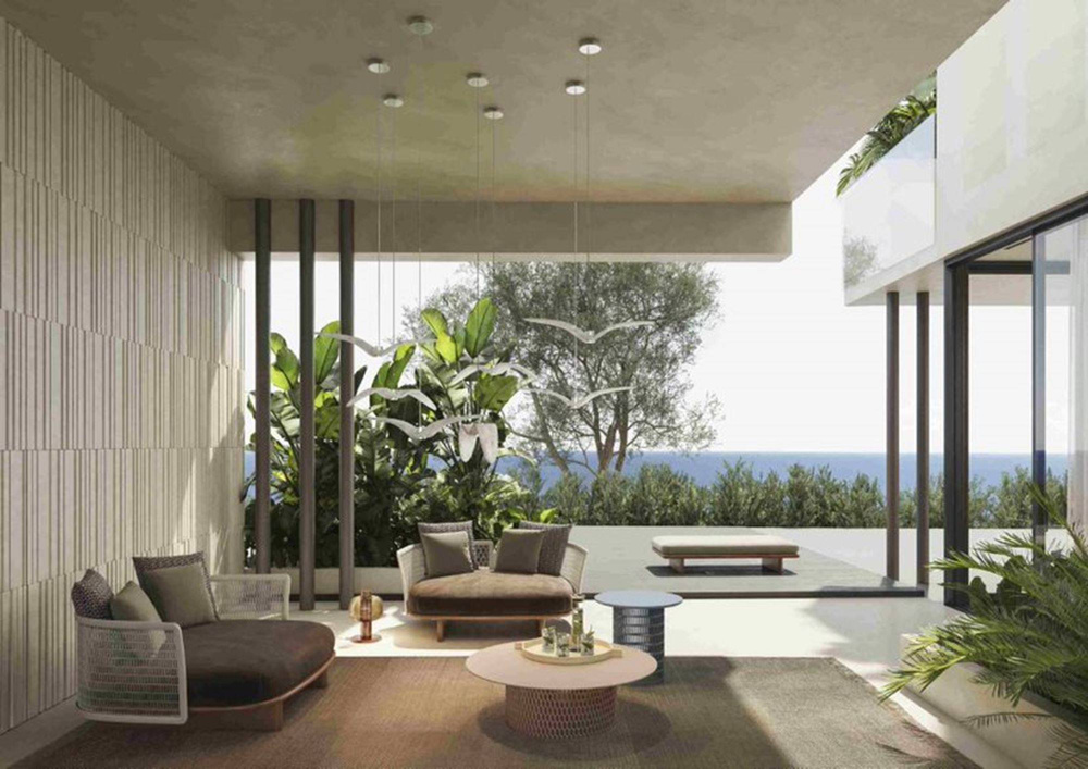 Brokis :: Pendent lamp outdoor lamp Night Birds white W: 61 cm