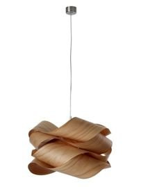 Lzf :: Hängelampe aus Holz Link große Breite 69 cm braun