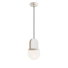 Ferroluce :: Lampa wisząca Habea śr. 16 cm kremowa
