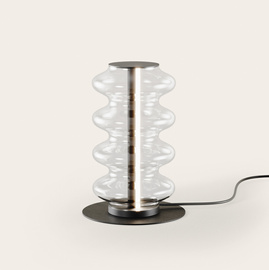 Aromas :: Lampa stołowa Vitree czarna wys. 36 cm