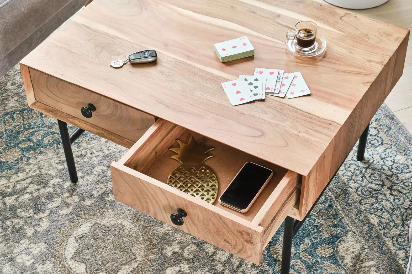 TABLE4U :: Wooden coffee table coffee table Florian 80x60x45