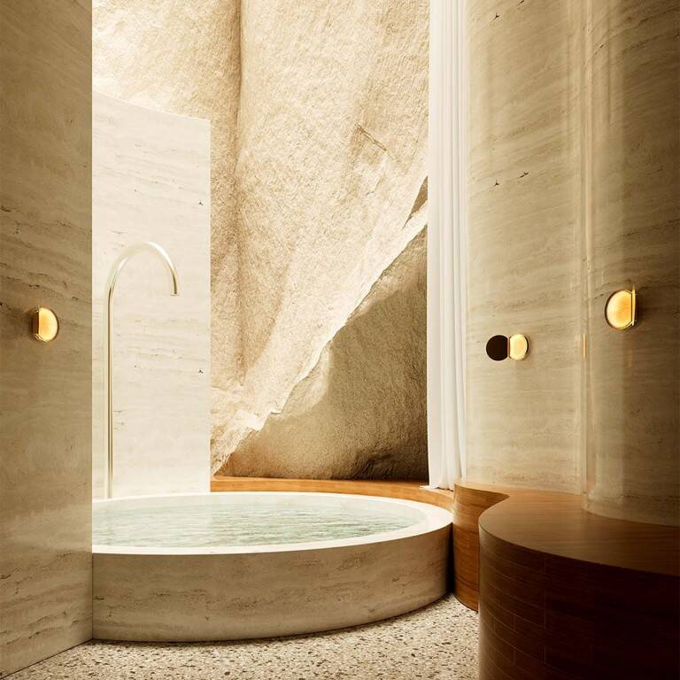 DCW:: Poudrier gold wall lamp/sconce, height 19.5 cm