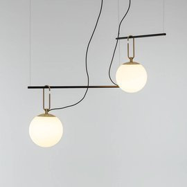 Artemide :: Pendant lamp NH S3 2 Arms black and gold 134 cm