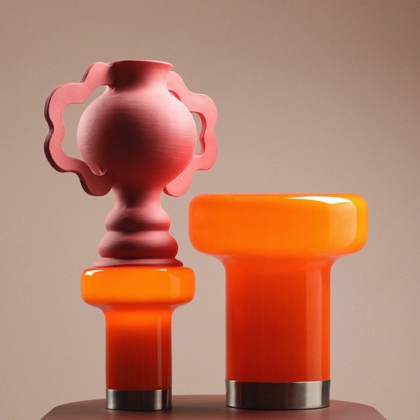 Artera :: Lampa stołowa Bonbon Orange rozm. M wys. 30 cm pomarańczowa