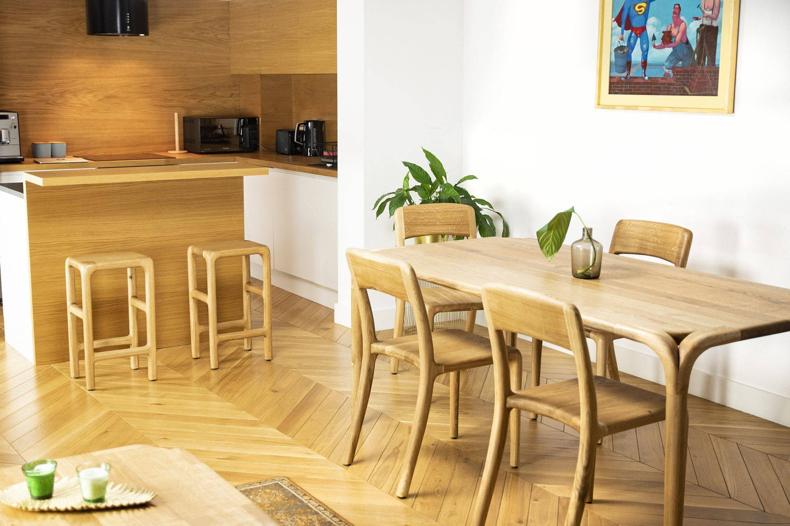 Szyszka Design :: Stuhl aus Holz Flux braun