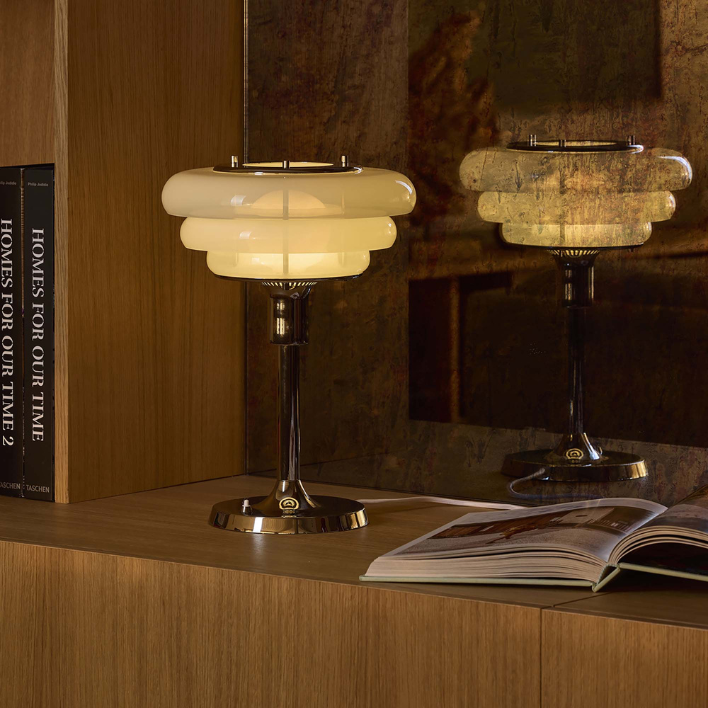 Market Set :: Lampa stołowa Sunset wys. 38 cm biała