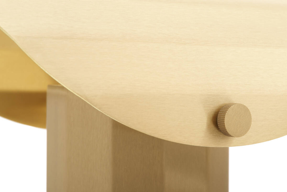 Kaspa :: Apolin Tischleuchte, Höhe 30 cm, Messing gebürstet