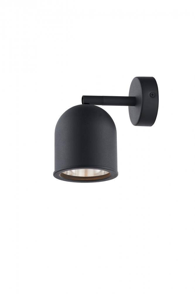 Kaspa :: Spark New schwarze Wandleuchte/Wandleuchte, Höhe 17 cm