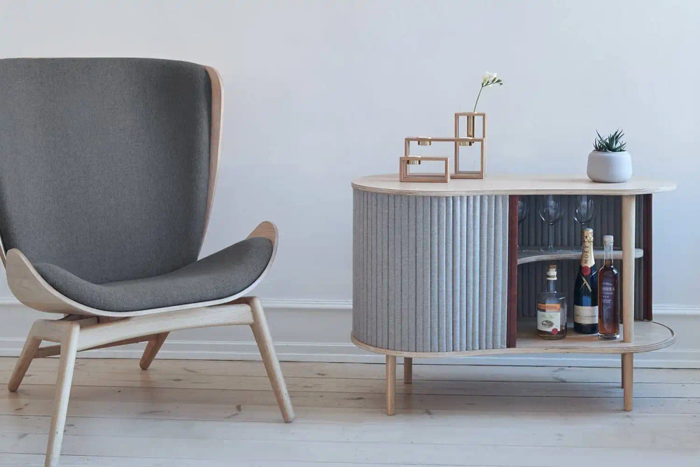 Umage :: Kommode aus Holz Audacious Breite 100 cm grau