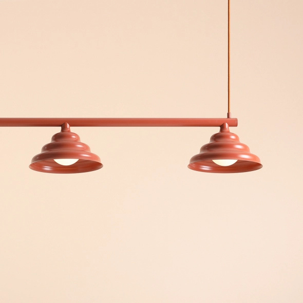 Artera :: Fala 3 hanging lamp, brick, width 123 cm