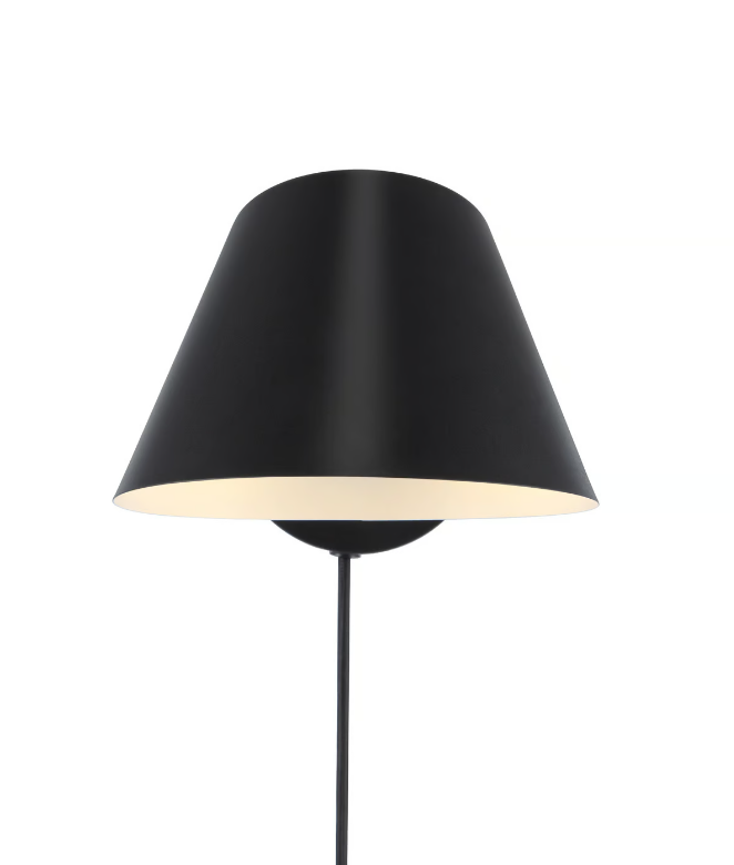Design For the People :: Stay wall lamp / sconce, height 11.7 cm, black