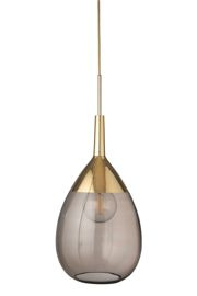 EBB & FLOW :: Hanging Lamp Lute ?31cm chestnut brown/gold