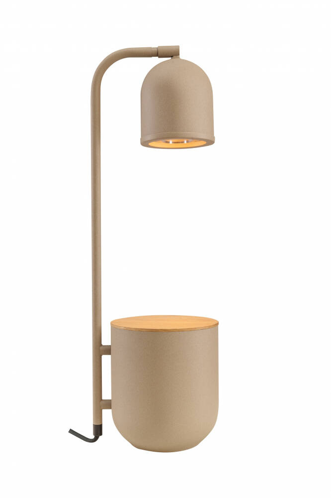 Kaspa :: Botanica Holz Tischlampe Beige