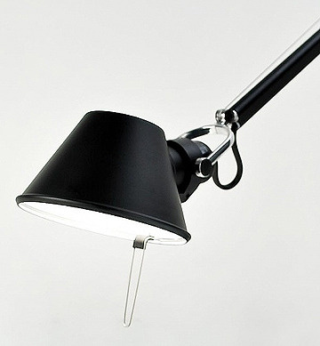 Artemide :: Lampa ścienna / kinkiet Tolomeo Micro czarny szer. 49 cm