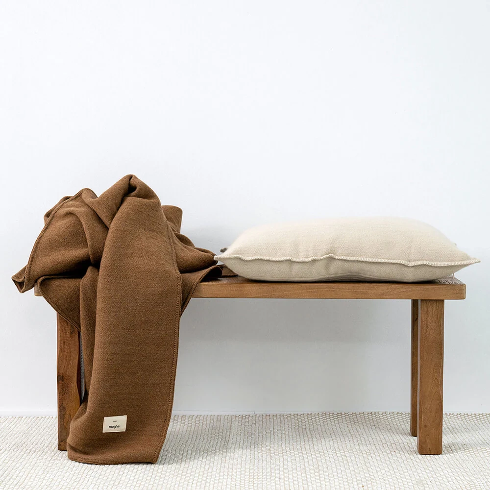 Moyha :: Pled z wełny orzechowy 180x240 cm