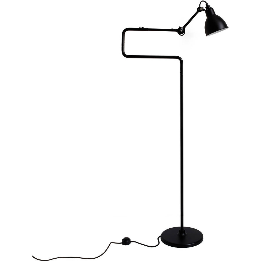 DCW:: Floor lamp Lampe Gras N° 411 black height 120 cm