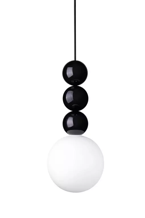 LOFTLIGHT :: Bola Bola hanging lamp, black and white, height 36 cm