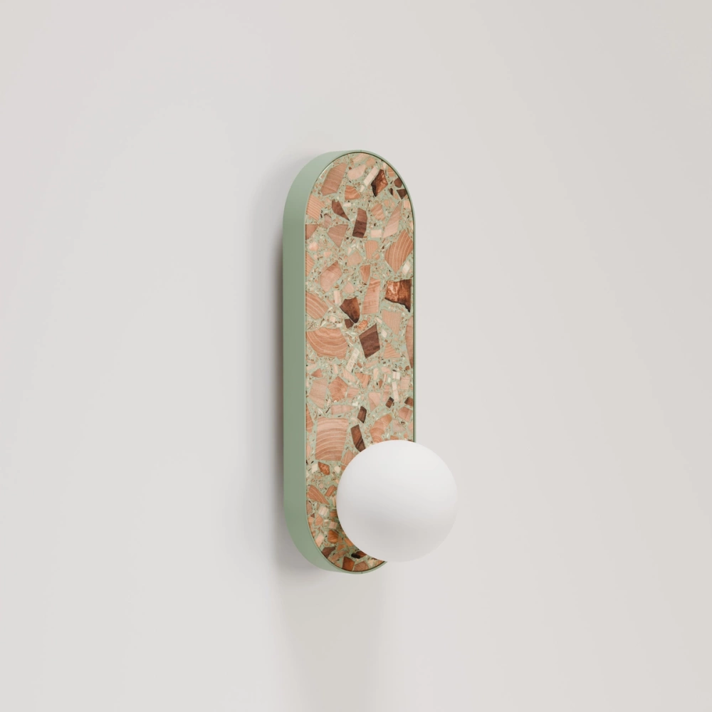 Kaspa :: Lampa ścienna / kinkiet Apolin wys. 65 cm biały