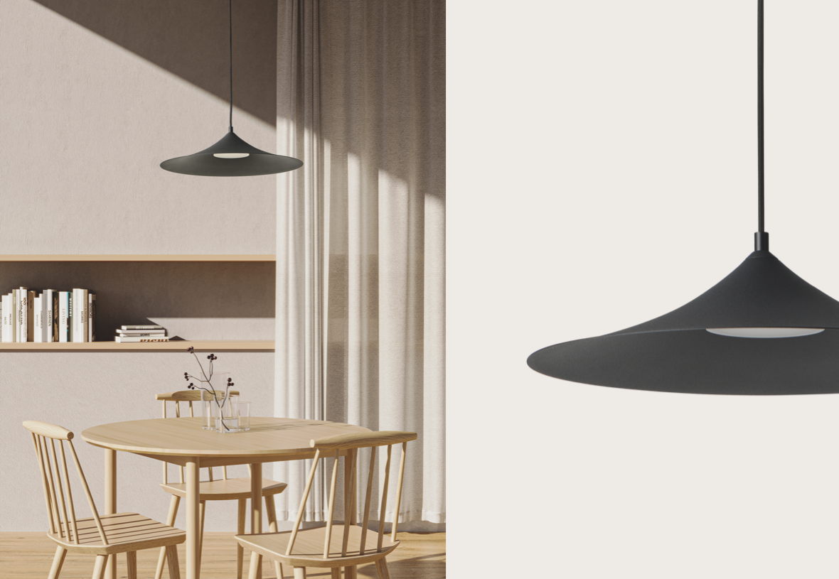 Aromas :: Lampa wisząca Hat czarna 