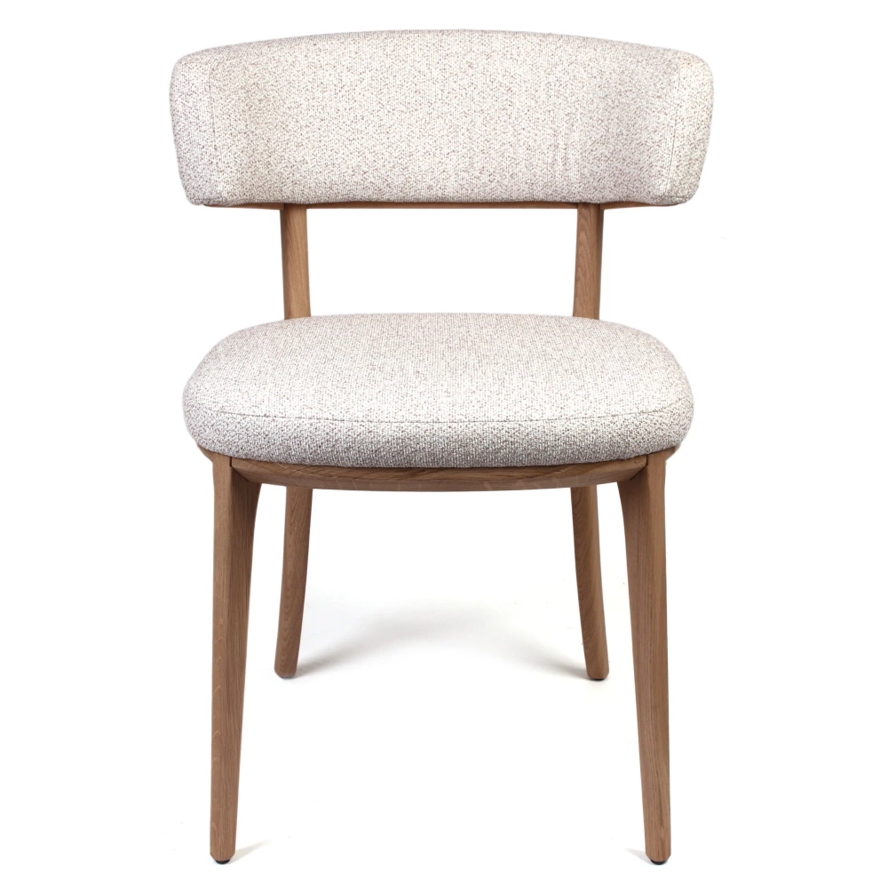 Claudie :: Molly Polsterstuhl, Holzbeine, Farbe nach Wahl, Breite 61,5 cm