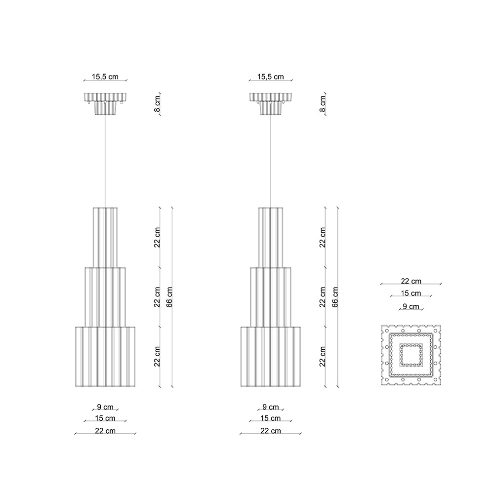 Ferroluce :: Metra pendant lamp