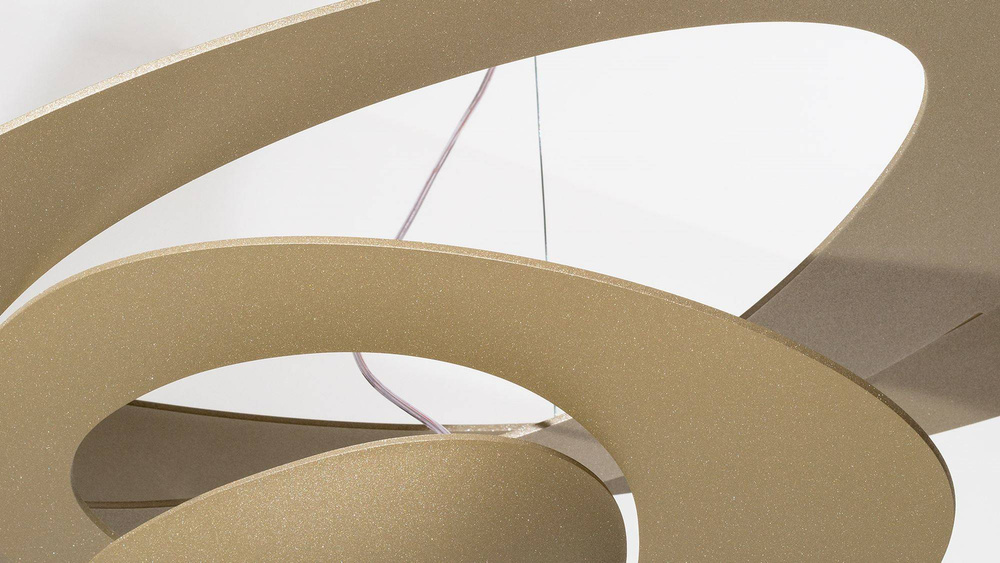 Artemide :: Hängelampe aus Aluminium Pirce sospensione Breite 94 cm gold