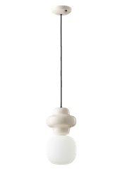 Ferroluce :: Lampa wisząca Copacabana śr. 17 cm ceramiczna kremowa