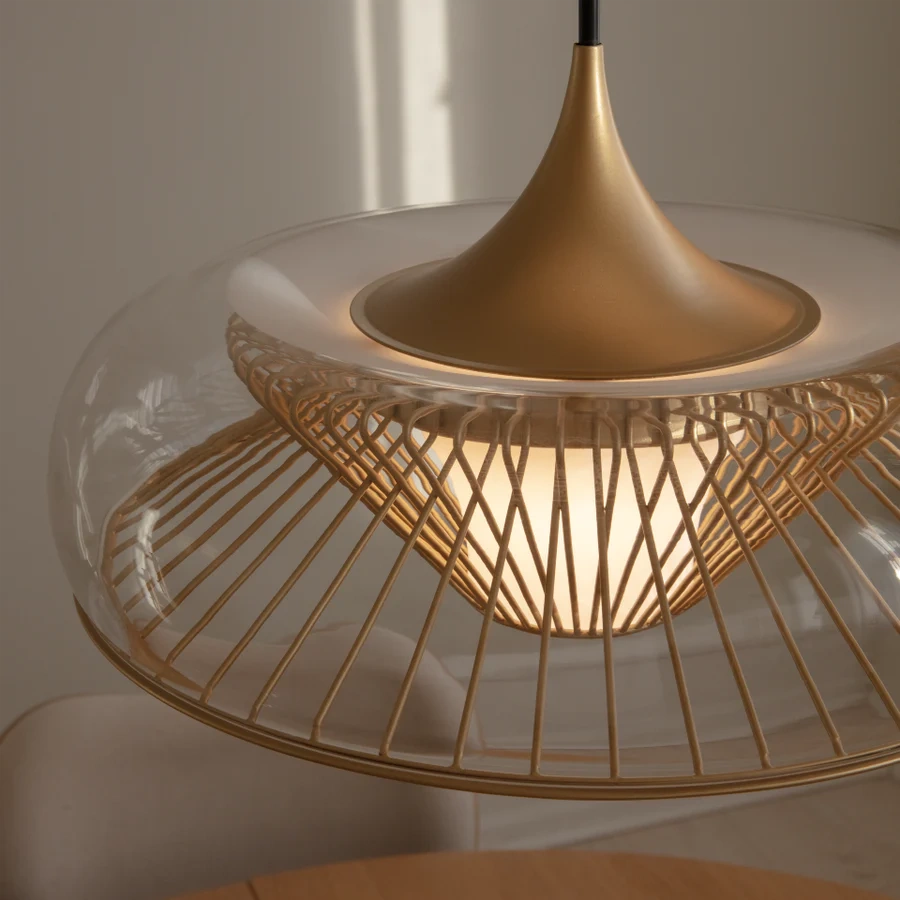 Umage :: Chordis pendant lamp, diameter 37.7 cm, transparent brass (shade only)