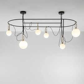 Artemide :: Hängelampe aus Metall Nh Breite 169 cm schwarz