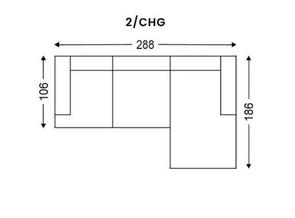 Nordic Line :: Sofa narożna Artis szer. 288 cm szara